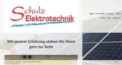 Desktop Screenshot of elektrotechnik-schulz.de
